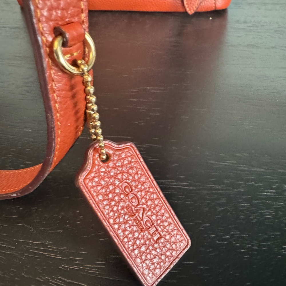 Coach Red and Tan Backpack with Signature Design - Picture 3 of 6